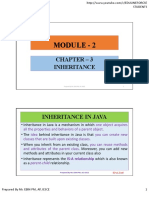 Module - 2: Chapter - 3 Inheritance