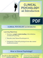 Clinical Psychology: An Introduction