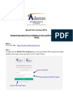 Result View System (RVS) : Standard Operating Process Guidelines To View and Download The Digital Result