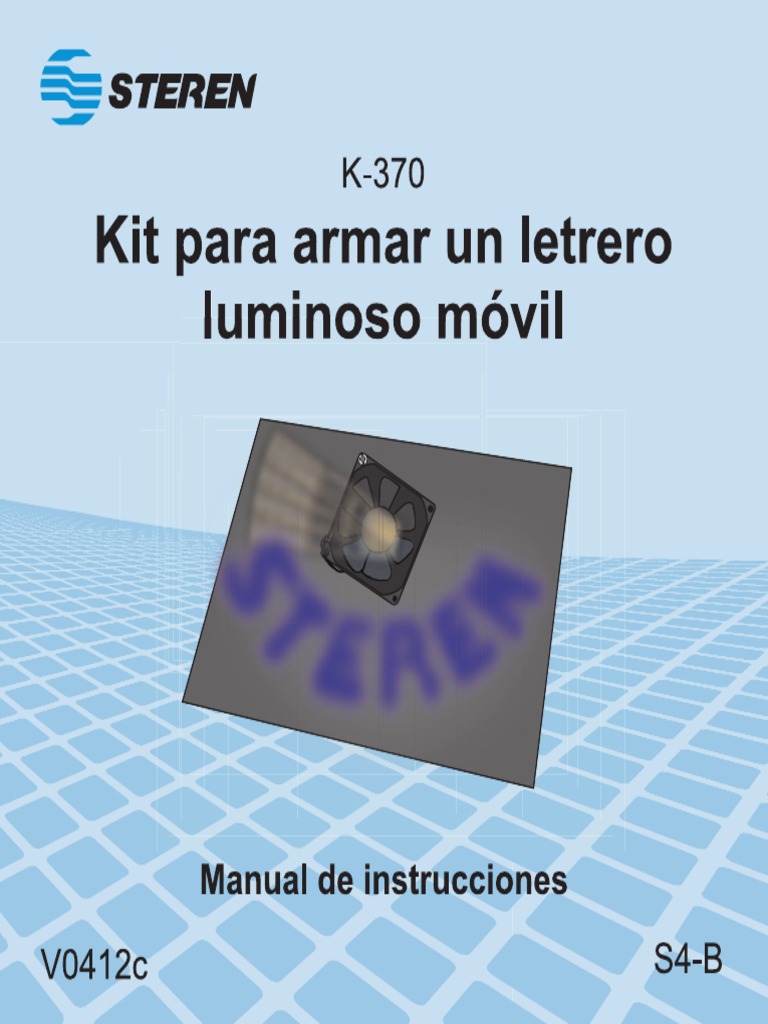 Kit Letrero Luminoso Móvil Steren | PDF | Diodo emisor de luz | Resistor