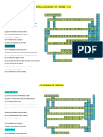 Crucigrama de Genetica