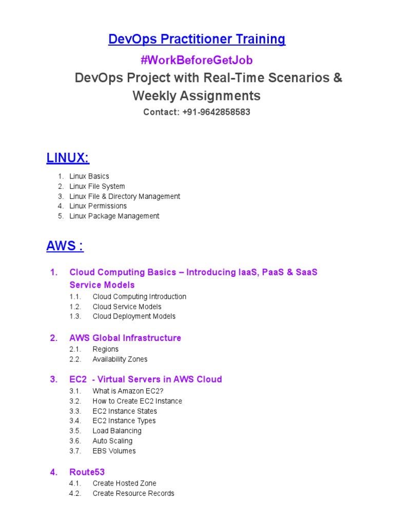 DevOps Practitioner Training Overview | PDF | Cloud Computing ...