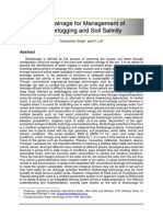 Bio-Drainage For Management of Waterlogging and Soil Salinity