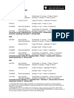 Term Dates 2019-2025: TH ST ND