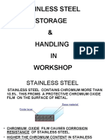 Stainless Steel Storage & Handling IN Workshop