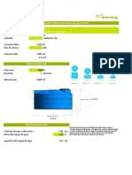Dimensionamiento agua potable 6 hab. cisterna 5000L