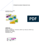 Formas y Presentaciones Farmacológicas