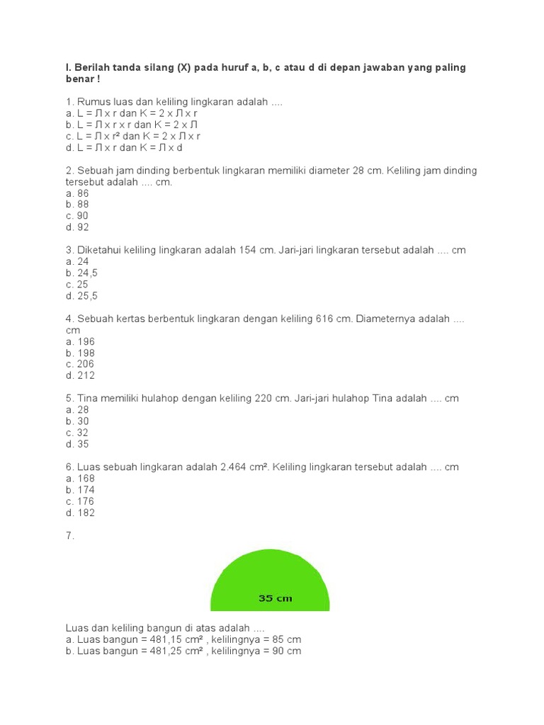 Circles Grade 6 | PDF