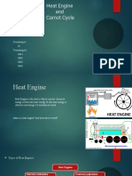 Heat Engine and Carnot Cycle: Group 02 PHY109 Section:04 Presenting To: Presenting by