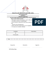 Finally Ara March 2022 Form 1 Exercise Done