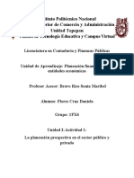 Unidad 2-Actividad 1: La Planeación Prospectiva en El Sector Público y Privado