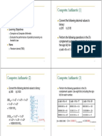 ENGG 1203 Tutorial Computer Arithmetic (1) : Computer Systems Supplementary Notes Learning Objectives