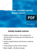 Axial Column, Uniaxial Column, Biaxial Column