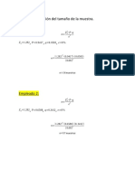 Determinación Del Tamaño de La Muestra