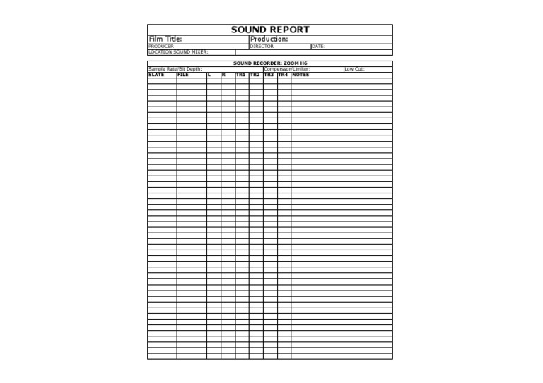 Sound Report Zoom h6 | PDF | Art