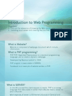 Introduction To Web Programming