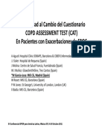 Sensibilidad Al Cambio Del Cuestionario COPD ASSESSMENT TEST (CAT) en Pacientes Con Exacerbaciones de EPOC