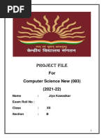 Class 12 Computer Science Project Python | PDF | Python (Programming ...