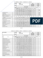 Schedule of Commercial Complex in Gurgaon