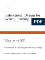 Instructional Design For Active Learning