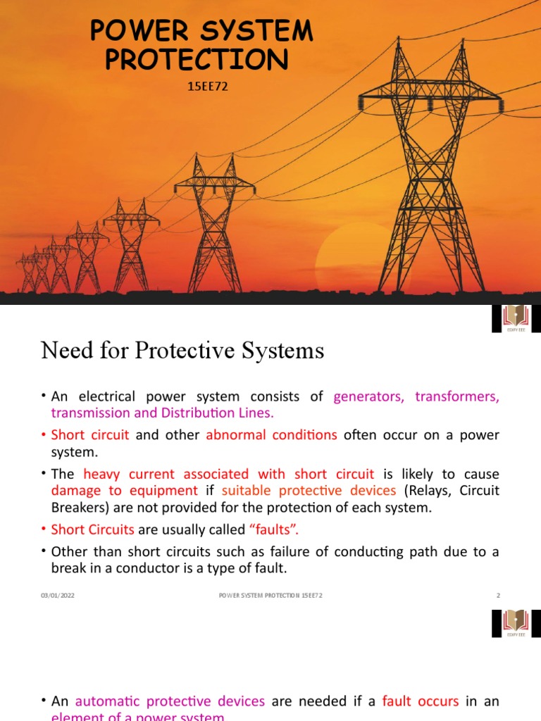 Power System Protection PDF Electric Power System Relay