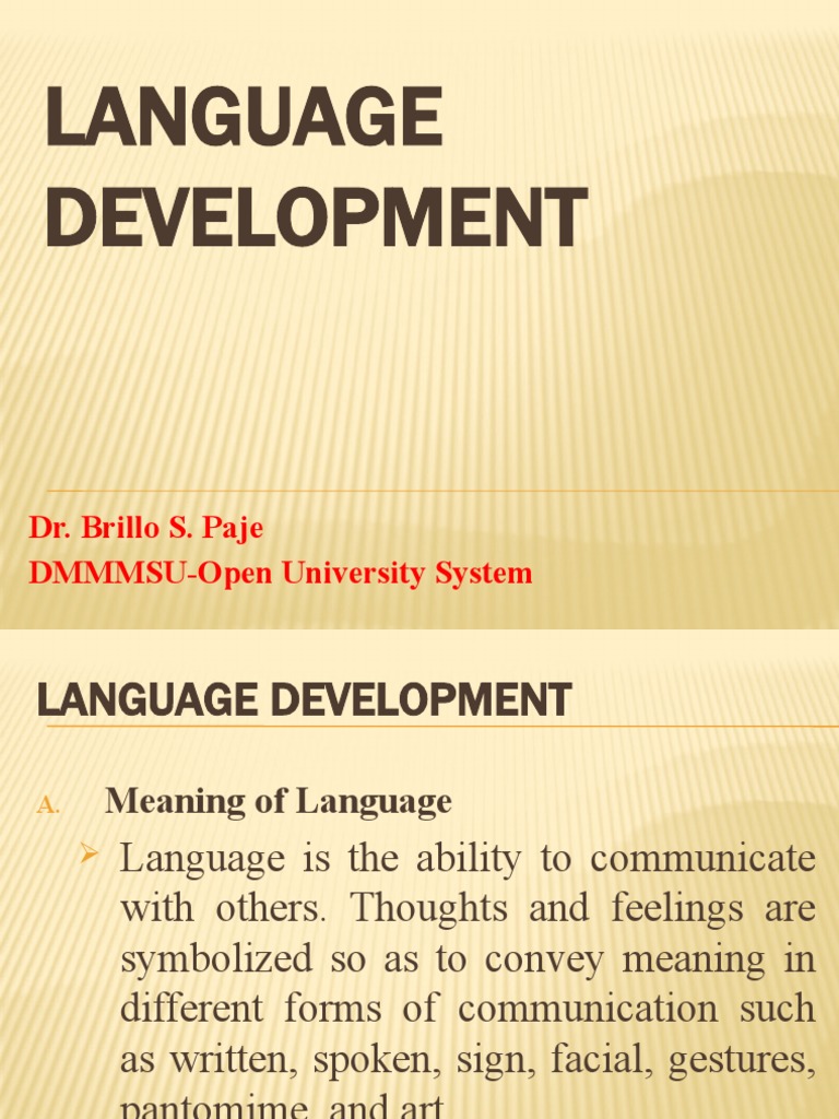 Understanding Language Development | PDF | Creativity | Cognitive ...