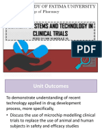 Topic 15 - Current Systems and Technology in Clinical Trials