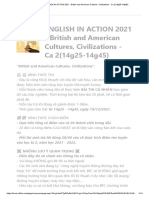 ENGLISH IN ACTION 2021 - British and American Cultures, Civilizations - Ca 2(14g25-14g45)
