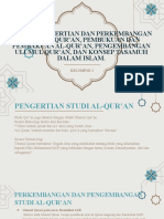 Tugas Pengantar Studi Al-Qur'an Dan Al-Hadts