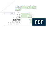 Start Date 6/30/2015 End Date 7/21/2015 Number of Days Year Fraction