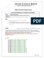 Lab 07 and AssignmentOnOperatorOverloading Fall2021