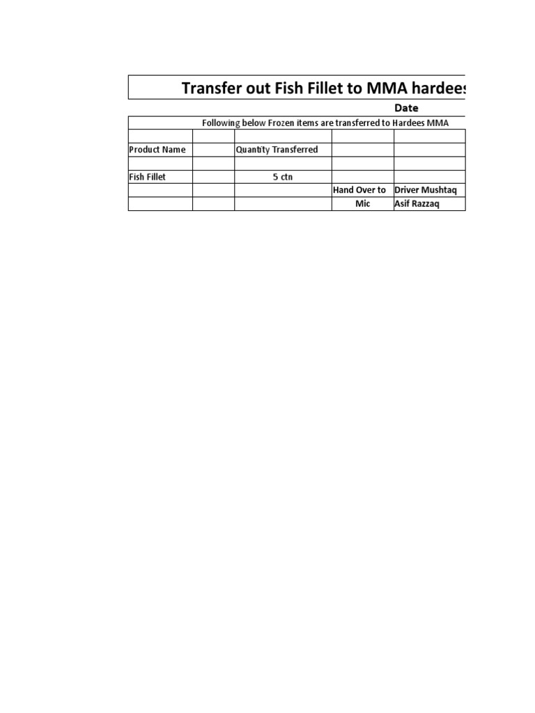 Fish Receving | PDF