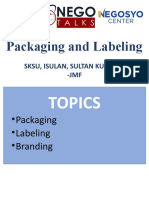 Packaging, Labelling and Branding