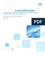 ZTE Cybersecurity White Paper: Security in DNA, Trust Through Transparency