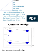 Below Steps Column Design