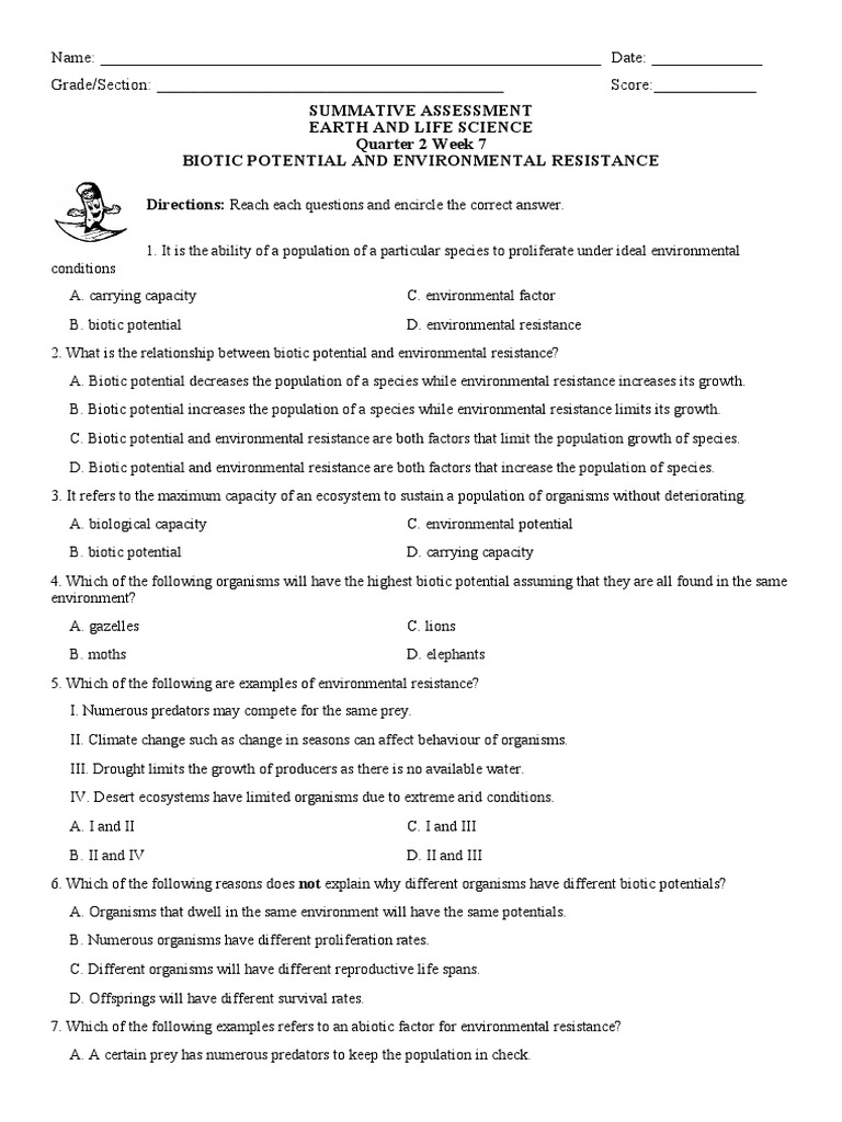 Summative Week 7 | PDF | Predation | Ecosystem