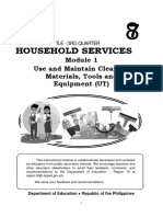 Household Services: Use and Maintain Cleaning Materials, Tools and Equipment (UT)