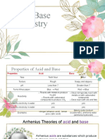 Acid Base Chemistry