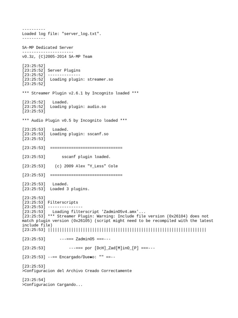 SA-MP Server Log Analysis | PDF | Firearms | Projectiles