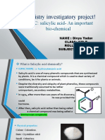 Chemistry Investigatory Project!: TOPIC: Salicylic Acid-An Important Bio-Chemical