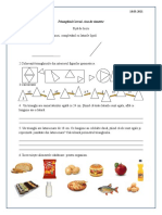 Triunghiul Cercul Axa de Simetrie - Fisa