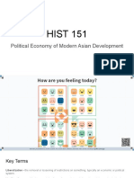 HIST 151: Political Economy of Modern Asian Development