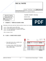 Technical Note: I - Subject: Vehicle Radio Code