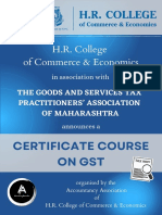 GST Certificate Course