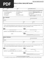 PA MV-13ST Affidavit of Gift Form | PDF | Sales Taxes In The United ...