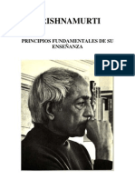 Principios fundamentales de la enseñanza de Krishnamurti