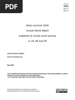 Early Summer 2009 Virtual World Watch Snapshot of Virtual World Activity Inukheandfe