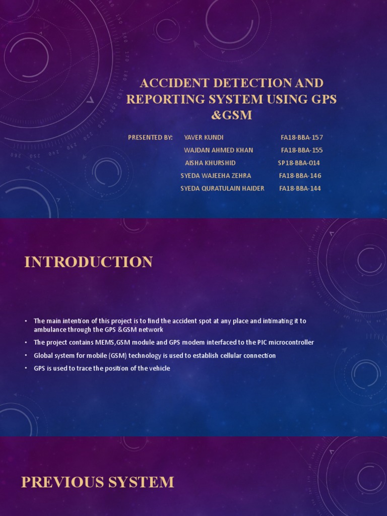 GPS & GSM Accident Detection System | PDF | Cloud Computing | Computer ...
