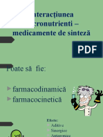 Interactiuni Micronutrienti - Medicamente de Sinteza 2019