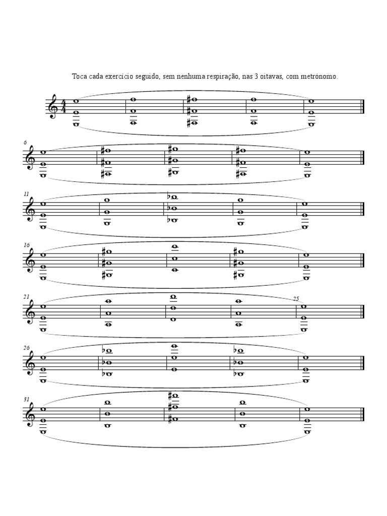 Exercício de Notas Longas | PDF